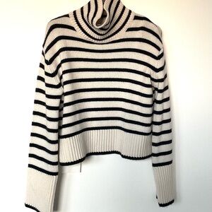 NWOT Lisa Yang Striped Turtleneck cashmere Sweater